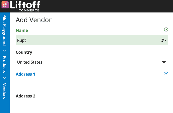 Liftoff Add Vendor