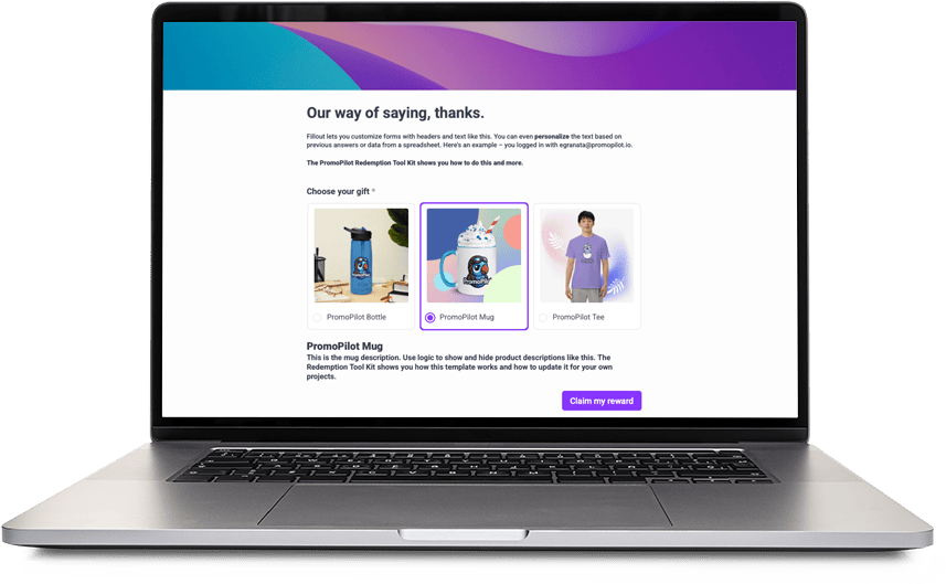 Website on a laptop screen